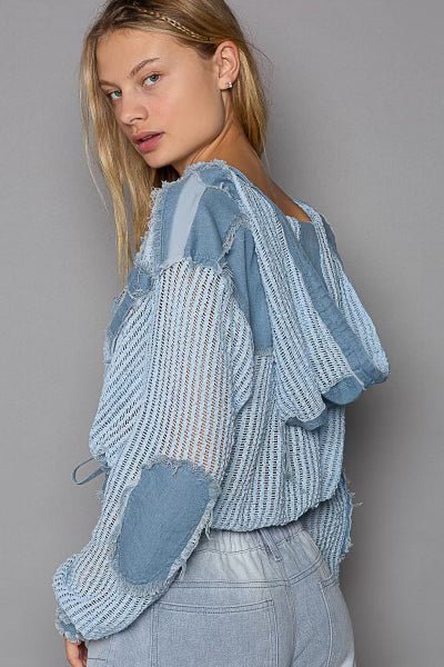 Molly Mesh Top - Blue